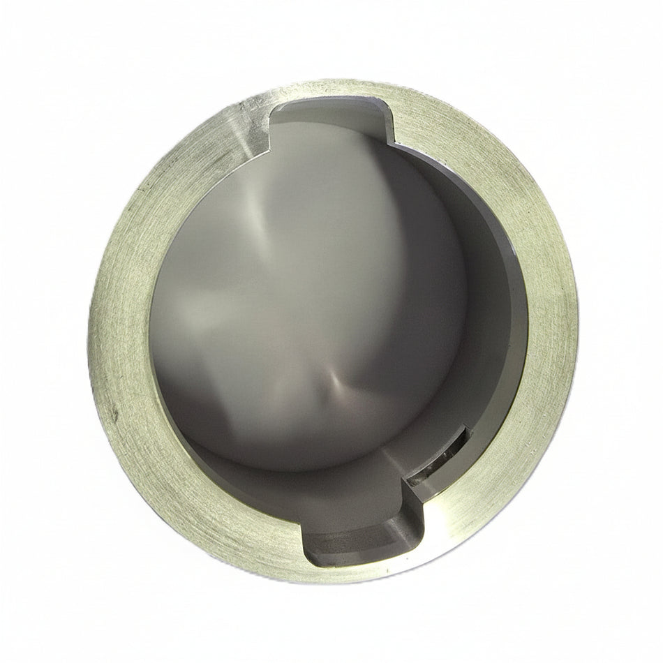 Aluminium Einfüllstutzen B80, Höhe 50 mm, Ø 105 mm – präzise gefräst, kein Blechprägeteil. Robuste und korrosionsbeständige Lösung für den Einbau in Kraftstofftanks.