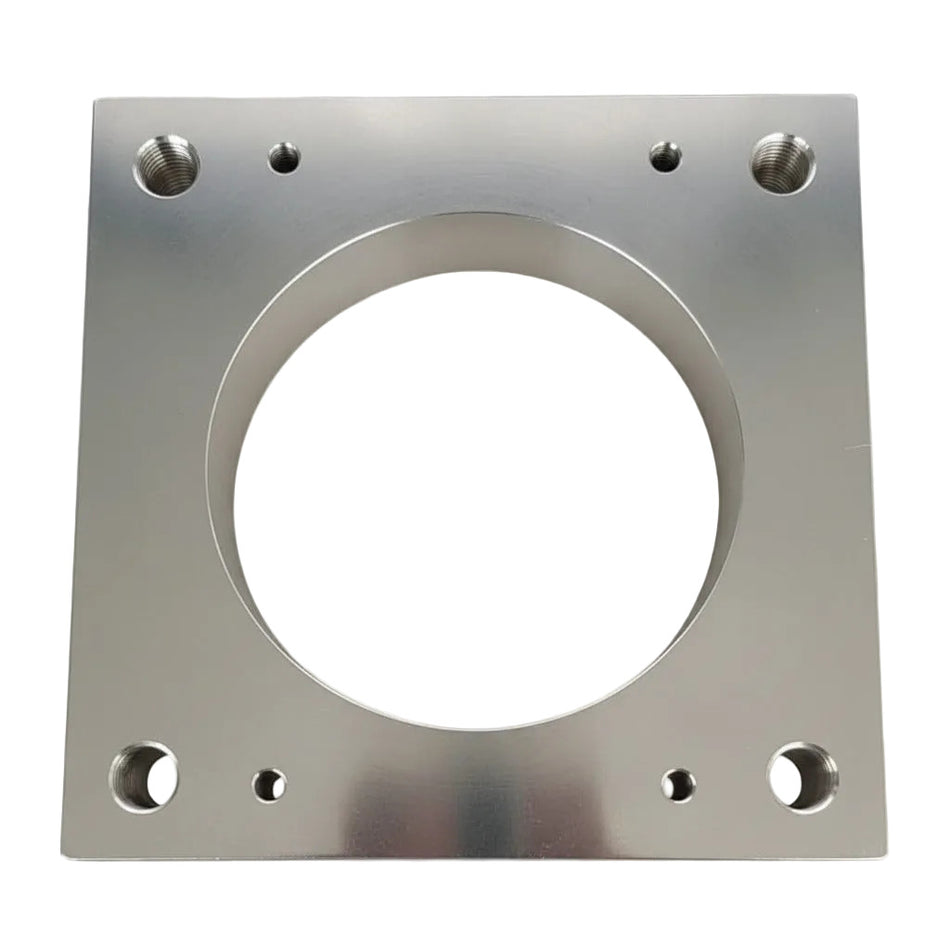 Aluminium Flansch Al.Flansch  A 185x185 / 125 x 40 mm 4 x M 16 / 4 x M 8